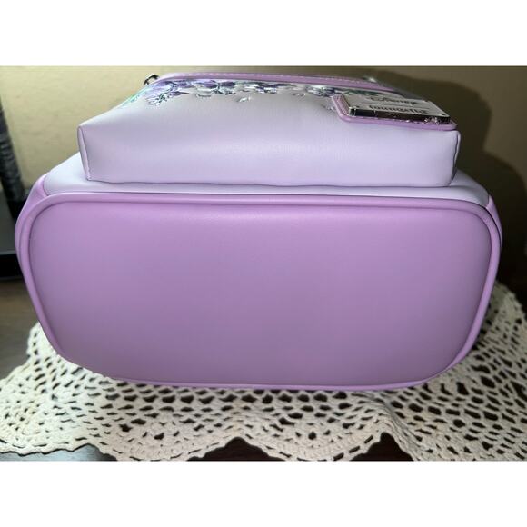 Loungefly Minnie Mouse Wisteria Ears Floral Scented Mini Backpack Ears - Picture 6 of 8